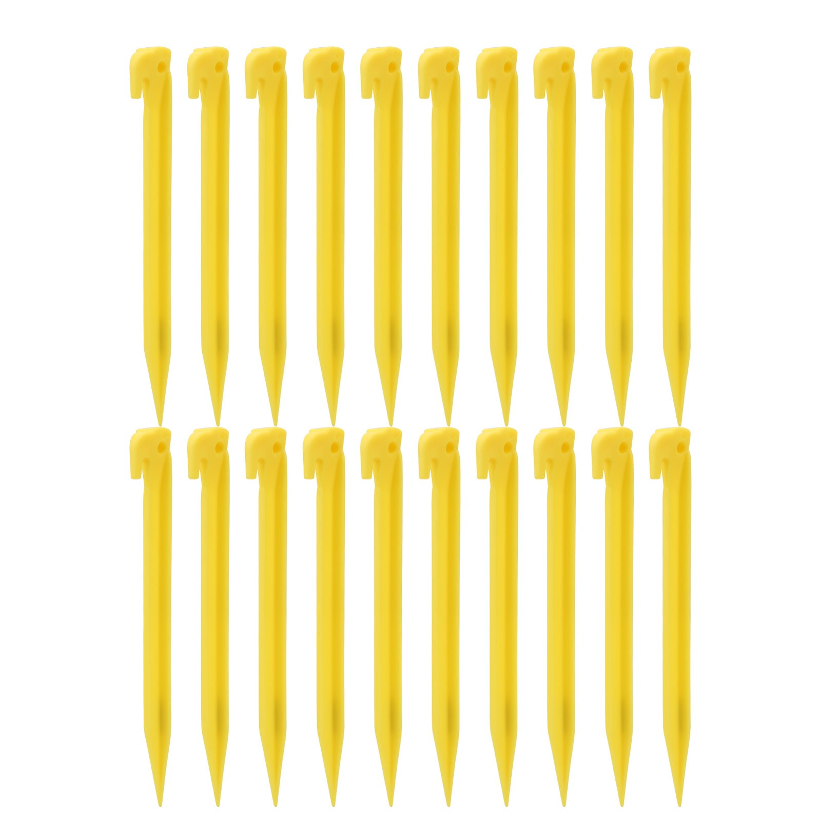20pcs 9'' Heavy Duty Plastic Camping Awning Tent Pegs Portable Canopy Sand