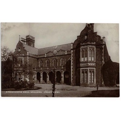 AYSCOUGHFEE HALL Spalding, Lincolnshire RP Postkarte unbenutzt