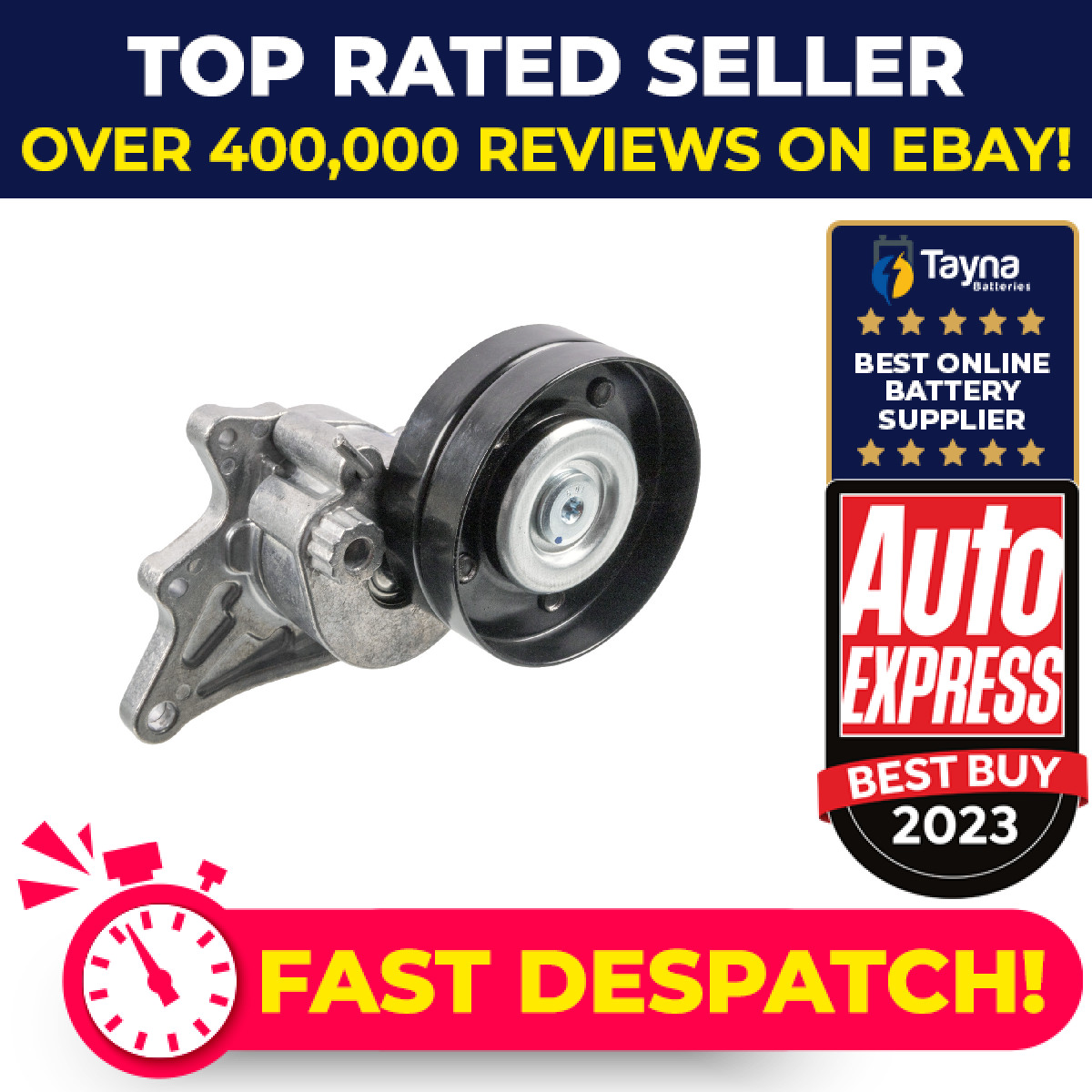 Aux Belt Tensioner fits MERCEDES SL55 AMG R230 5.5 02 to 12 M113.992 Drive Febi