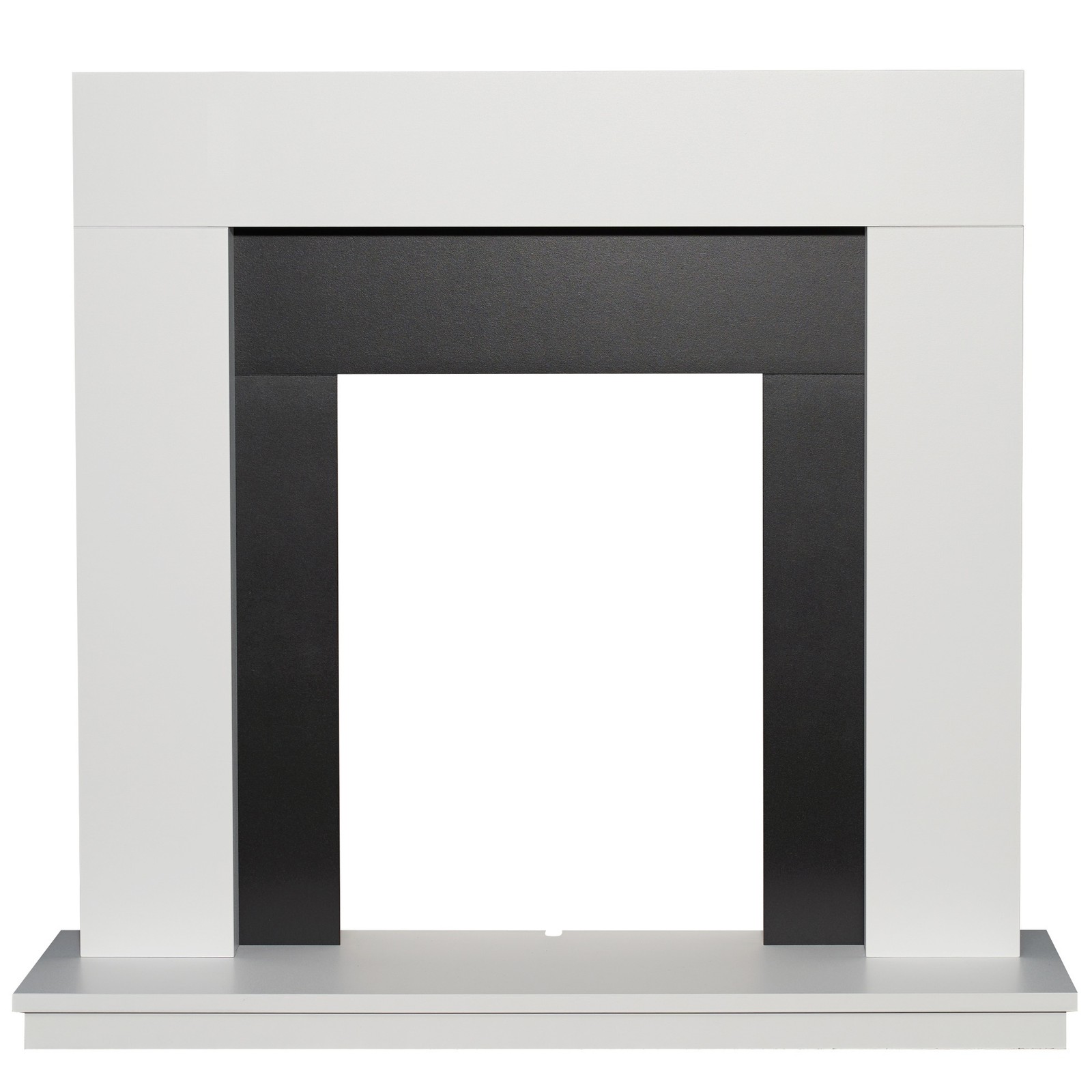 Adam Malmo Fireplace In Pure White & Black/Pure White, 39 Inch - Image 2