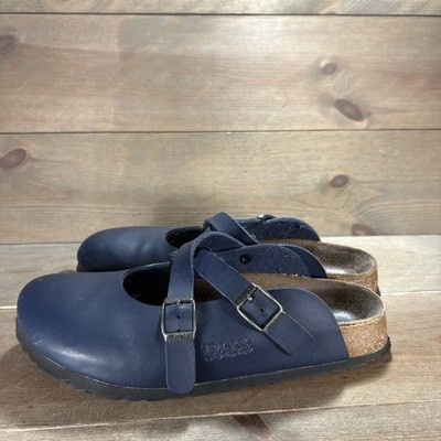 birkenstock dorian womens size 7 shoes blue slip on mary jane comfort clogs