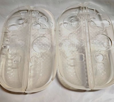 Two Pair Nintendo Switch Joy-con Crystal Cases Clear Protective Shells...