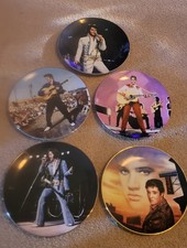 Lot Of Elvis Collector Delphi Plates Set Of 5 Vintage & Authentic Elvis Presley