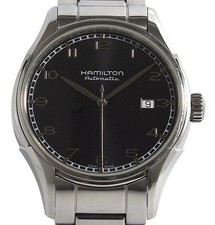 HAMILTON American Classic Variant Auto SS H395150 Black Tested Japan Used F/S