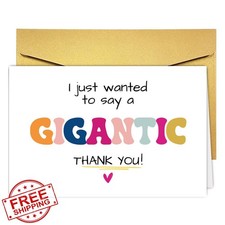 CTVSPC Gigantic Thank You Card Teacher Friend Boss Appreciation
