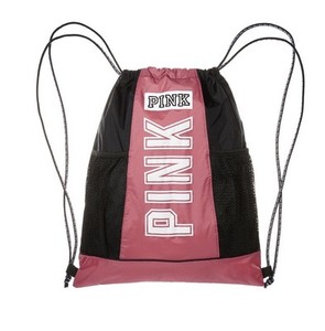 victoria's secret pink drawstring backpack