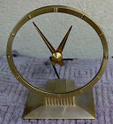 Mid Century Modern Jefferson "Golden Hour" Clock Recent Service w/ New Motor