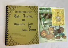 Tole Painting Folk Art Paint Paperback Books Vintage - Set Of Two