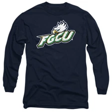 Florida Gulf Coast Adult Long Sleeve T-Shirt Distressed Primary, Navy, S-3XL