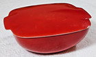 Vintage PYREX #515B-015 Red 1-1/2 Qt Casserole Server Bowl w Lid 515-C 1950's