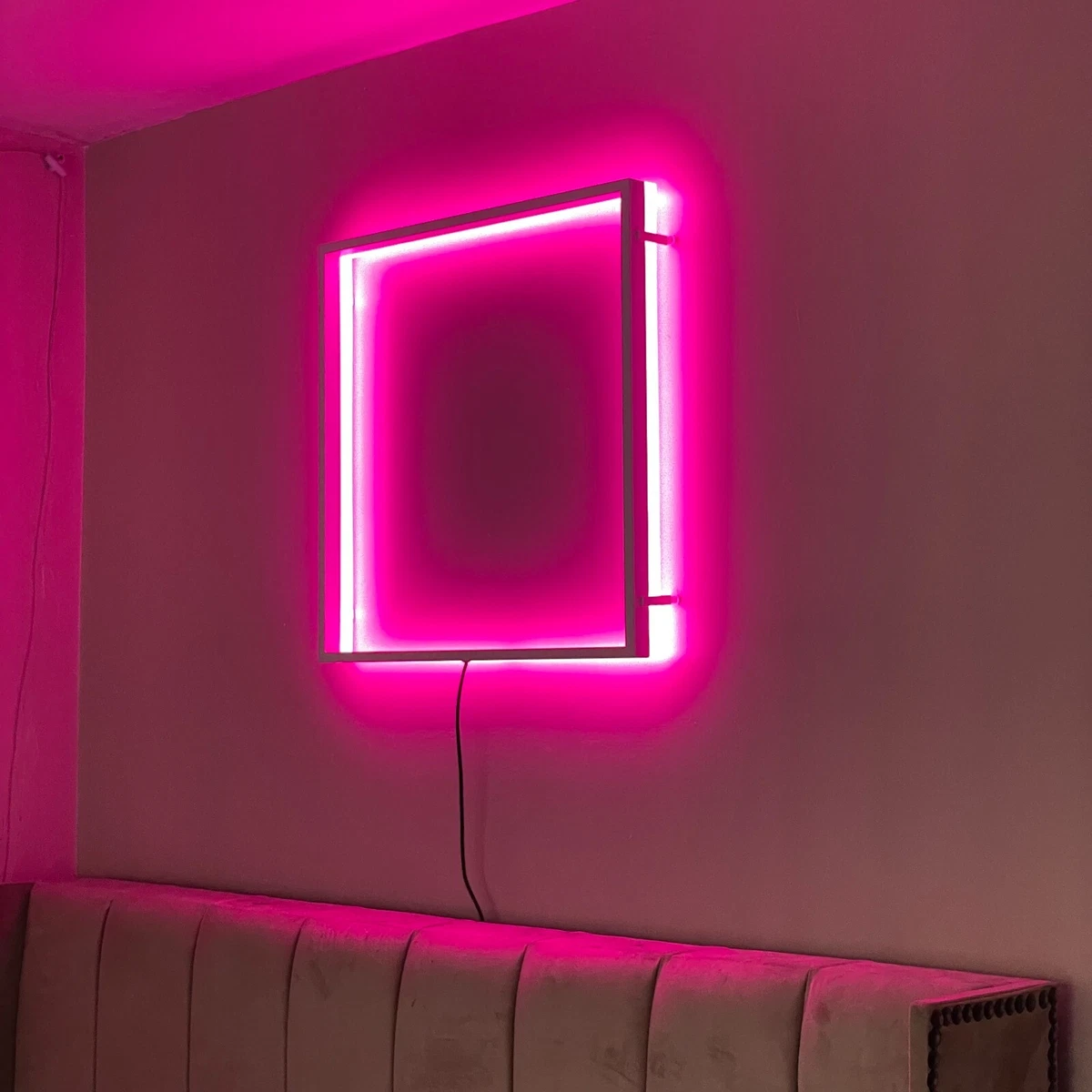 Cube Wall Lamp Hollow Square Modern Geometric Wall Light Accent