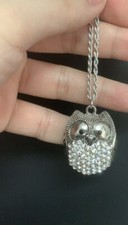 Metal Baby Owl Necklace