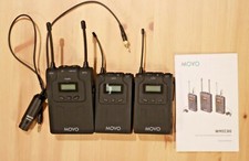 Movo Wmic80 Uhf Wireless Microphone System With 2 Bodypack Transmitters