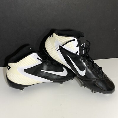 Nike Alpha Speed Mens Football Cleats Shoes Size 16 (442244) Black White CL4 New