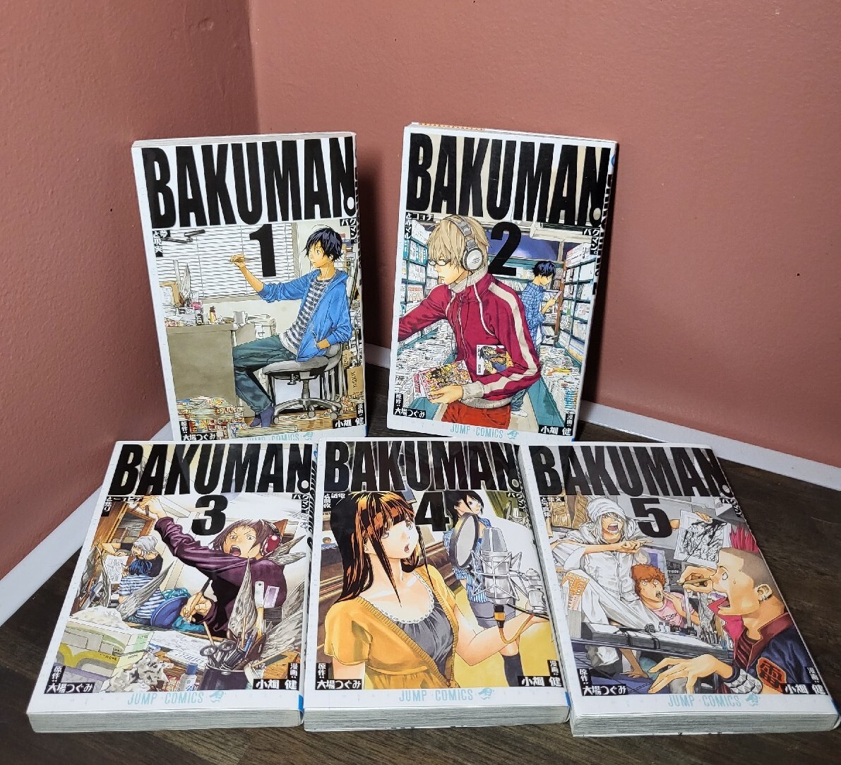 Bakuman Manga Lot of 5, Books 1-5, Japanese, Jump Comics
