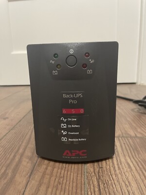 APC Back-UPS Pro 650 Uninterruptible Power Supply 650VA 410W (No Battery)