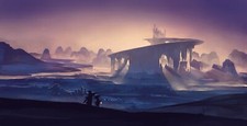 Landscape sky fantasy art Custom Gaming Mat Desk