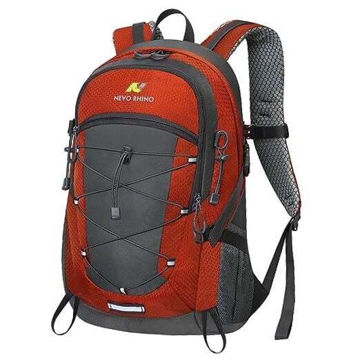 Hiking Backpack/35L Water Resistant Outdoor Day Pack, Lightweight 25L Orange-image