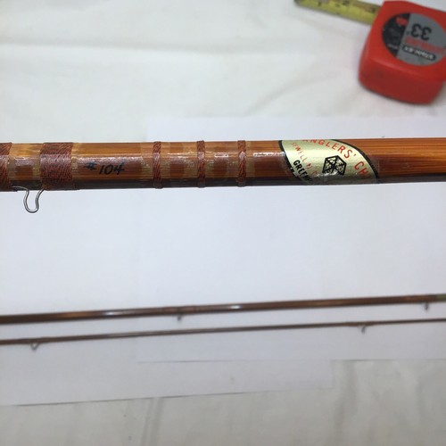 Sewell N. Dunton & Son Anglers’ Choice #104 Antique Bamboo Fly Rod. 8’ 6”