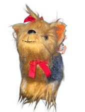Vtg 1979 Russ Luv Pets Yorky Yorkshire Plush Stuffed Animal W Tags Bows