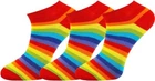 Mysocks 3 Pairs Trainer Socks Combed Cotton Seamless Toe