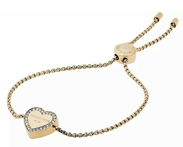 mk heart bracelet