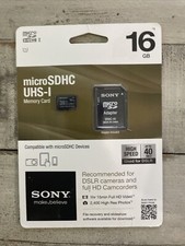 Sony 16GB Micro SDHC R40 Memory Card SR16UYA/TQMN
