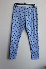 New Wonder Nation Girls XL 14 16 Gray Black Cat Polka Dot Leggings