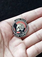 Cyberpunk 2077 High Tech Low Life Enamel Pin Game Metal Badge for backpack hat