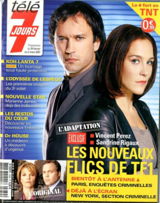 Tele7jours 24.02.2007 Nr. 2439 Vincent Perez Sandrine Rigaux Dr. House Koh Lanta 7