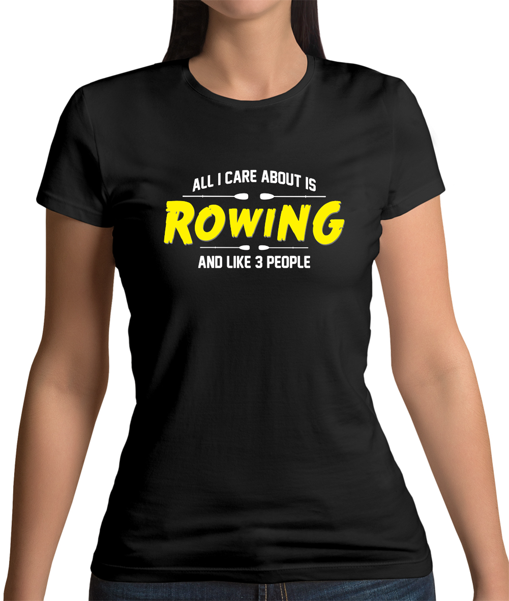 FILA T shirt donna All I Care About Is Rowing remi barca kayak