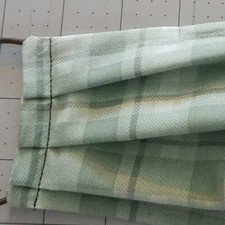 handmade face mask washable and reusable new. Green plaid