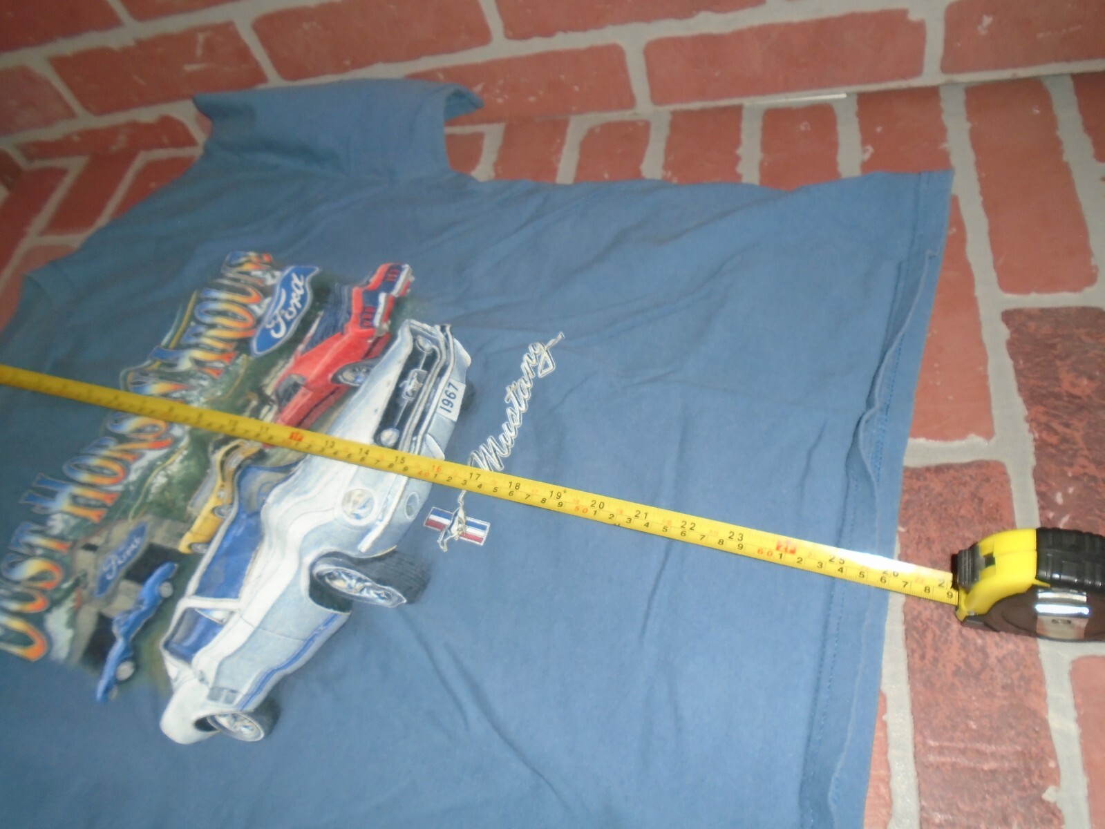 PONY T SHIRT DA UOMO FORD MUSTANG ""JUST HORSIN AROUND"" CLASSICA VEDI PRIMA FOTO