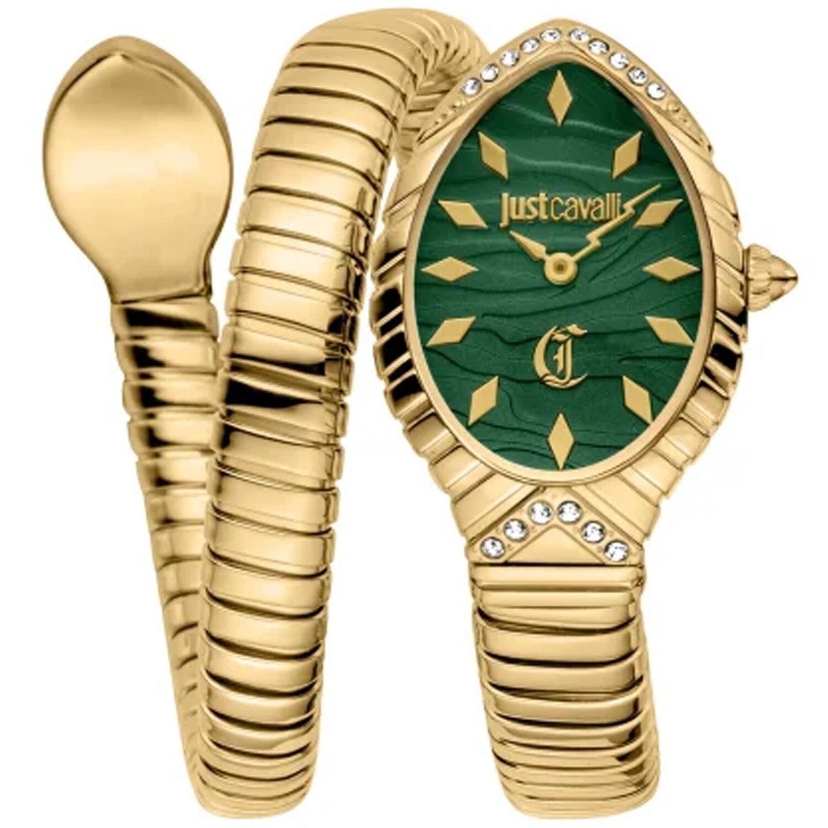 Just Cavalli Women's Unica Snake Green Dial Watch Just Cavalli Women's Unica Snake Green Dial Watch