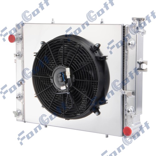 3 Row Aluminum Radiator Shroud Fan For Toyota Forklift 16410U220071 16410U220171 - Picture 1 of 7