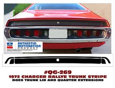 Sp Qg-269 1972 Dodge Charger - Rallye Trunk Stripe - Decal Kit