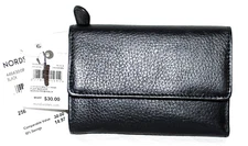 Mundi Leather Forever Trifold Wallet - Black