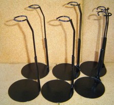 Barbie Doll Stands BOX of TWELVE 12  black metal for 11-12 inch Fashion Dolls