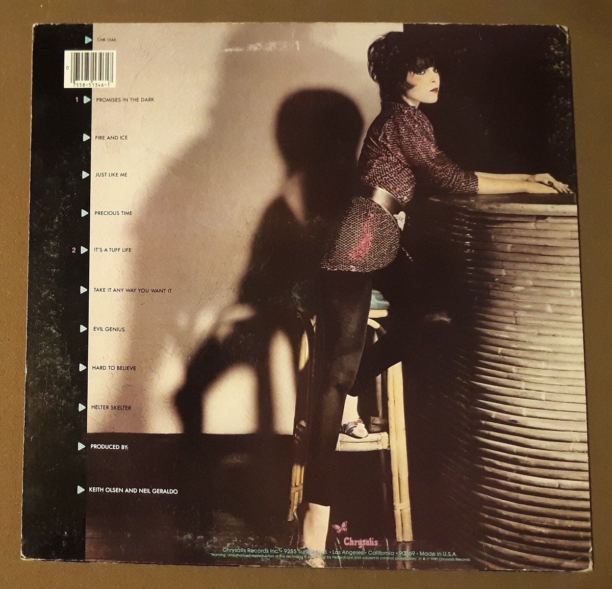 Pat Benatar Precious Time by Chrysalis Records 33rpm VINYL LP