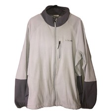 Columbia Jacket Mens XL Gray Omni Wind Lock Full Zip Long Sleeve