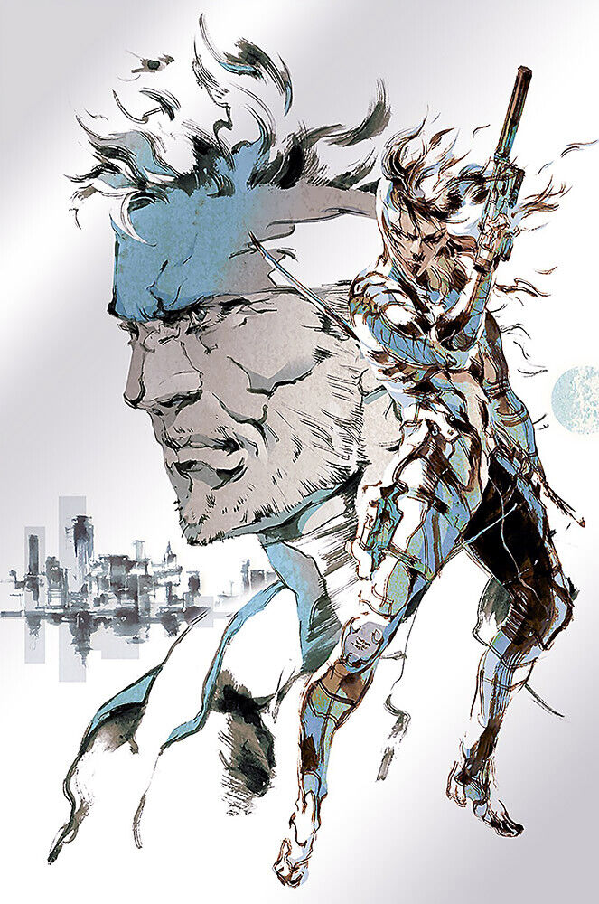 Metal Gear Solid 2 poster Postcard for Sale by PFCpatrickC