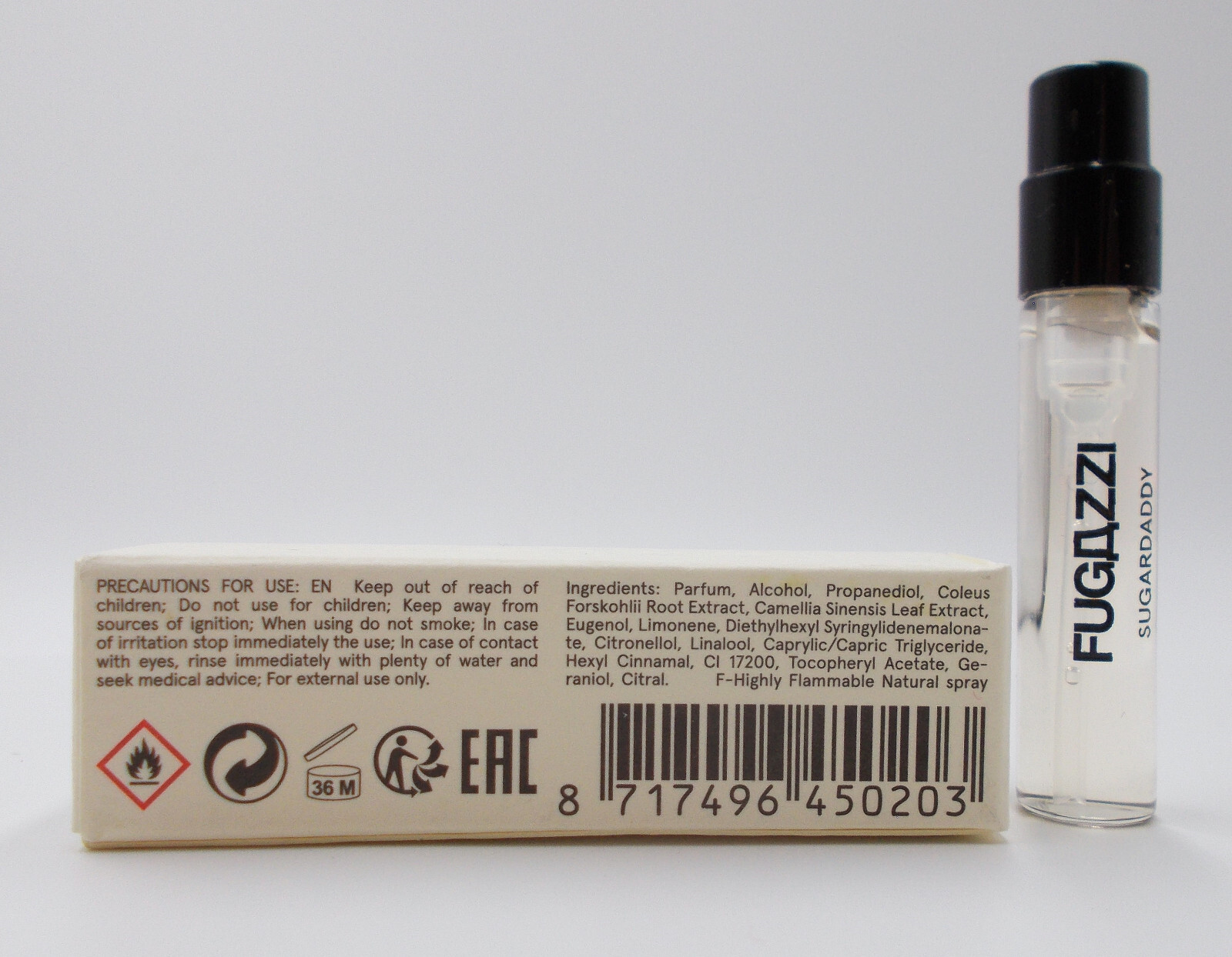 Fugazzi Sugar Daddy Extrait de Parfum Manufacturer's  Spray Vial 2 ml Boxed