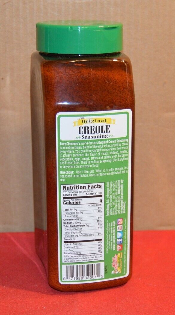 Tony Chacheres Creole Seasoning, 32 Ounce -- 6 per case.