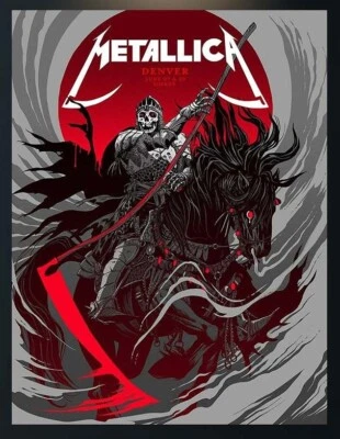 Metallica M72 2025 Empower Field at Mile High, Denver, Co, June 27 And 29 Poster
