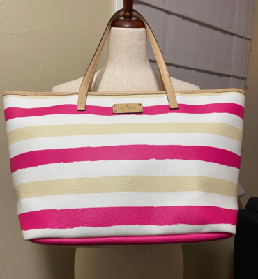 kate spade New York Pink & Cream Striped Bondi Road Harmony  display picture 1