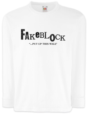 Fake Block Kids Long Sleeve T-Shirt Arrested Michael Company Logo Development