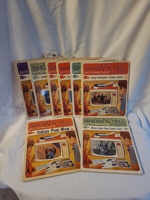 General Electric GE Show N Tell Picturesound Program Club Lot of 8