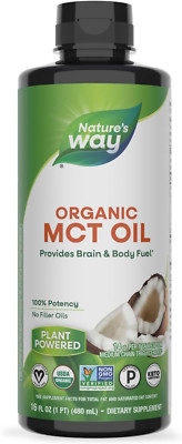 Nature'S Way Organic MCT Oil, Brain and Body Fuel from Coconuts 16 Oz