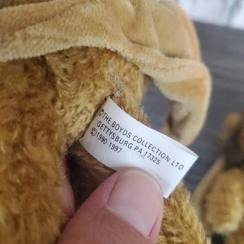 The Boyds Collection LION ANGEL Plush Ornament (2) 6" Stuffed Jointed Animals - Imagen 4 de 6
