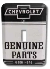 Chevy Garage Light Switch Plate Cover Mancave Sign Parts Service  Gas Oil 